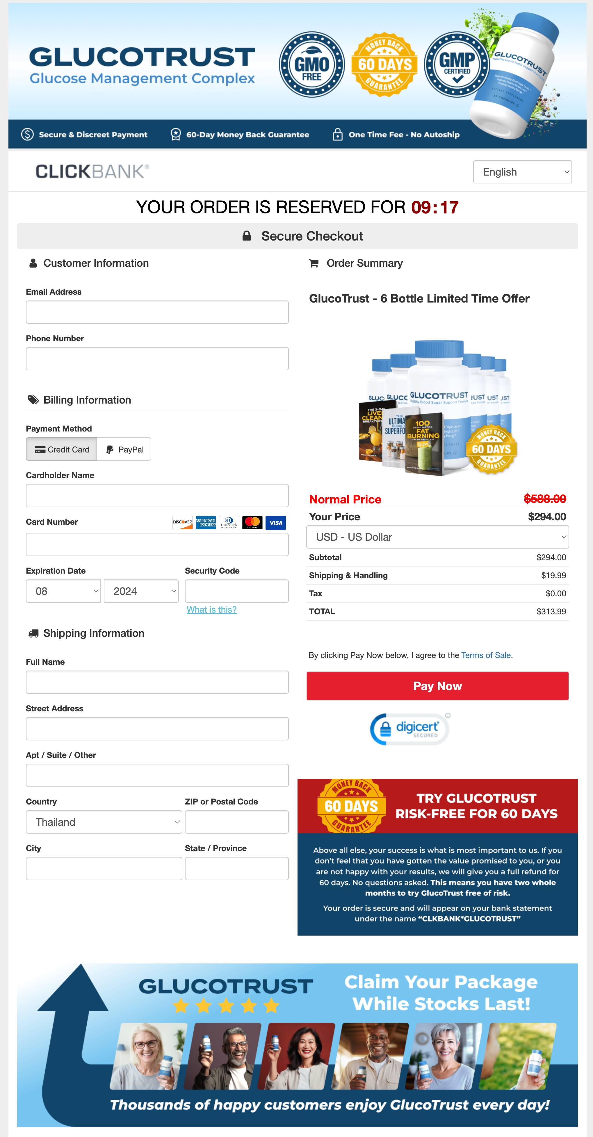 GlucoTrust Official Website Secure Order Page